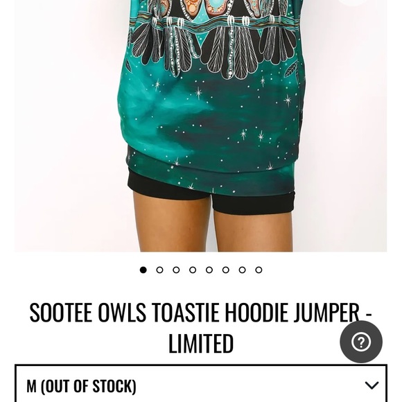 Blackmilk “SOOTEE OWLS TOASTIE HOODIE JUMPER” Melanie Hava Art Size Medium M NWT - Picture 3 of 15